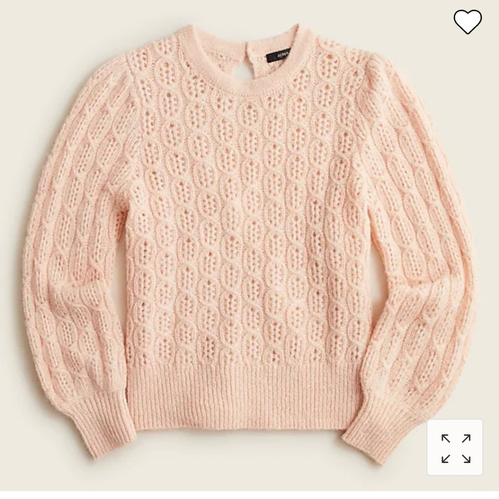 🎀 Host Pick🎀Balloon-sleeve cable-knit sweater